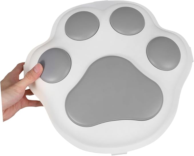 Hemoton Portable Airtight Dog Food Storage Container Capacity Pet Food Bin with Easy Organization, Grey