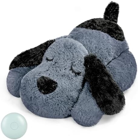 Heartbeat Dog Toy for Puppy- Heartbeat Helps for Dog Anxiety Relief and Calming Aid, Puppy Heartbeat Stuffed Animal Anxiety Calming Behavioral Aid Puppy Heartbeat Toy Sleep aid for Dogs Cats Pets