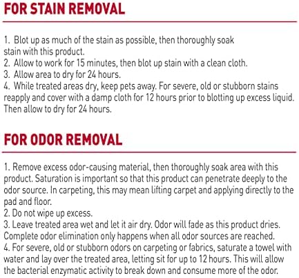Nature’s Miracle Dog Stain & Odor Remover, Enzymatic Cleaner, 24 oz