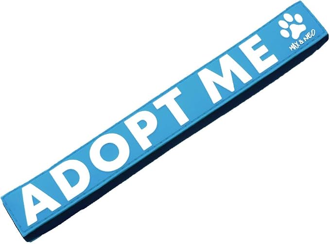 Max and Neo Leash Sleeves Adopt ME - We Donate 1 for 1 to Dog Rescues for Every Product Sold (Blue/Single)