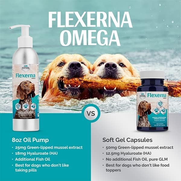 for Dogs - Vet-Formulated Joint Supplement with Green Lipped Mussel, Omega 3s & Hyaluronic Acid for Hip, Joint & Mobility Support - 90 Soft Gel Capsules
