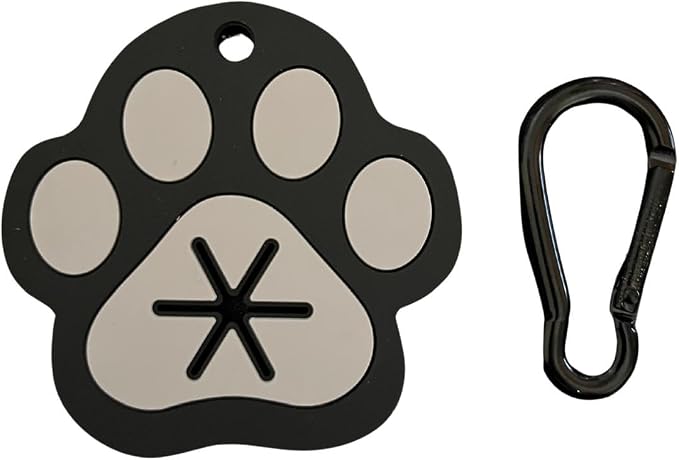 Silicone Paw Print Poop Bag Holder – Hands-Free Waste Bag Carrier for Dog Walks | Hygienic, Durable & Stylish Accessory | Clips Easily to Leash, Lead or Bag