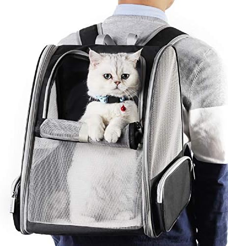 Texsens Bubble Backpack Pet Carrier, Black