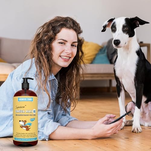WONDER PAWS Melatonin Superhero Drops Plus Omega Max Fish Oil - for Dog’s Relaxation, Skin and Joint Care & Immune Support – Melatonin 2 Ounces - Omega Max 16 Ounces