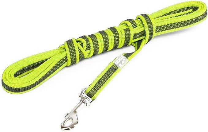 Julius-K9 Color & Gray Super-Grip Leash Without Handle, 14 mm x 3 m, Neon-Gray, 93 g