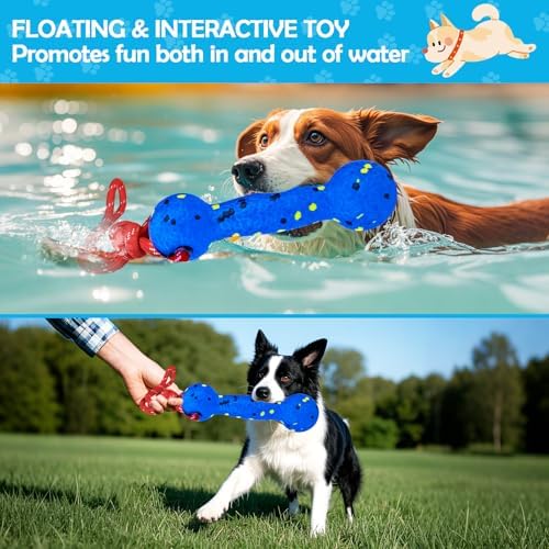 BABORUI Floating Dog Pool Toy, Blue Stick