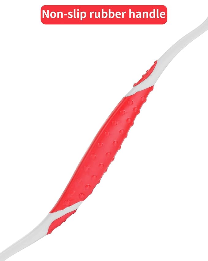 Antimicrobial Toothbrush for Dogs – Professional Dental Care at Home – Fight Plaque and Tartar - Improve Oral Health – Anti-Slip Handle and Ergonomic Design – Individually Packed - Quality Guaranteed