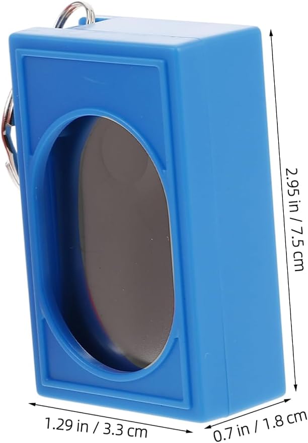 Portable Square Box Training Clicker, 2 Pcs, Blue & White