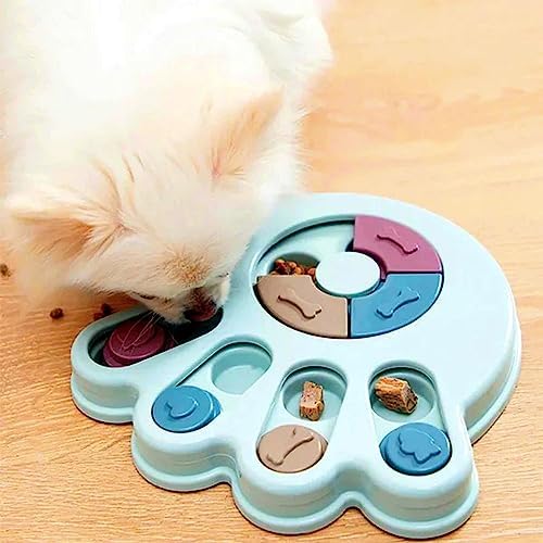 Anti-Choking Interactive Puzzle Toy for Slow Dispensing Feeding for Pets, 2023 New Dog Puzzle Toys, Dog/Cat Food Puzzle Feeder, Dog Stimulation Toys for Small and Medium-Sized Dogs (Pink, Circle)
