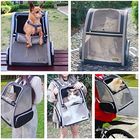 Texsens Bubble Backpack Pet Carrier, Black