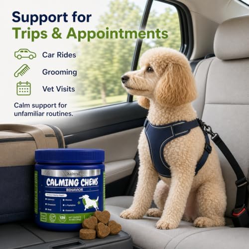 Calming Chews for Dogs, Chamomile, Valerian, 120-Pack, 120 Count
