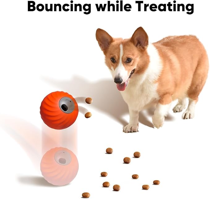 FUNNYDUCK Interactive Dog Toys, Treat Dispensing Dog Feeder Puzzle for Dogs | Enrichment Treat Dispenser Toy to Keep Small, Medium and Large Dogs Busy and Engaged During Feeding and Daily Play