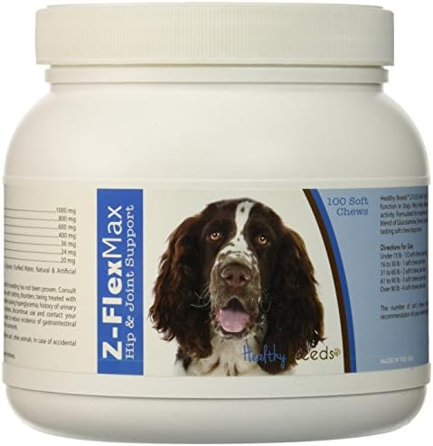 Healthy Breeds English Springer Spaniel Z-Flex Max Hip & Joint Soft Chews 100 Count