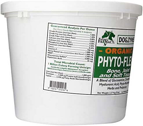 Dogzymes Phyto Flex - Glucosamine, Chondroitin, MSM and Hyaluronic Acid… (10 Pound)