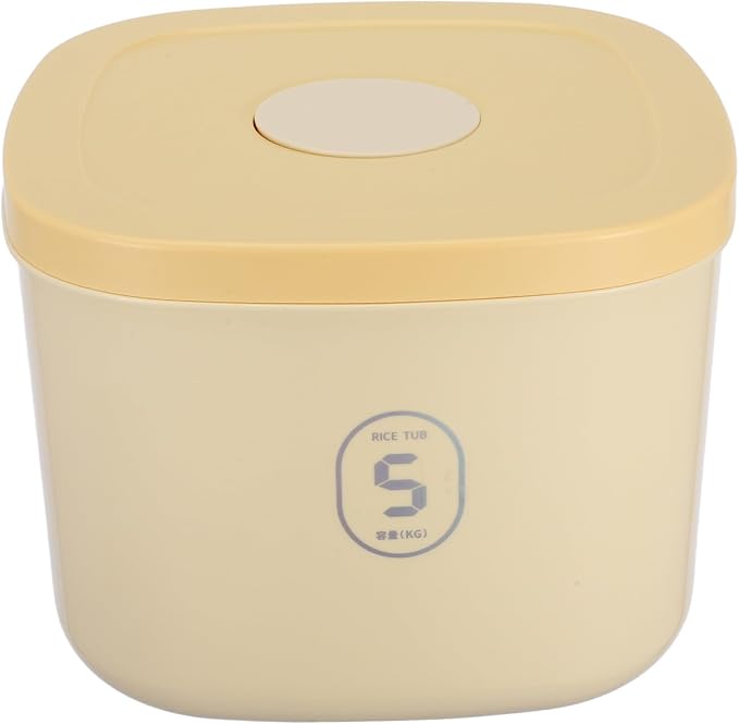 Yardwe Airtight Small Pet Food Storage Container for Cat and Dog Food Vacuum-sealed Yellow, Small, Yellow