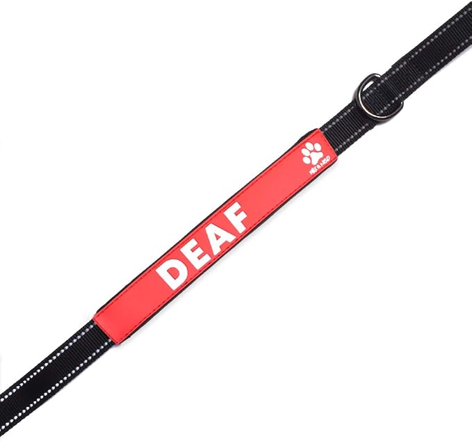 Max and Neo Leash Sleeves Deaf - We Donate 1 for 1 to Dog Rescues for Every Product Sold (2 Sleeves, Deaf)