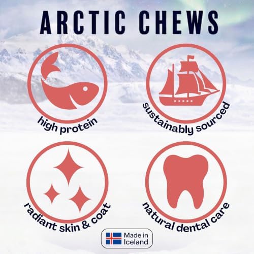 Salmon & Cod Bites Dog Treats, Two Ingredient Icelandic Fish Treats for Dogs, High Protein Omega-3 Rich Grain-Free Natural Training Treats, Made in Iceland, 2 Oz