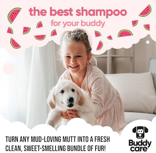 Watermelon Dog Shampoo by Buddycare | with Aloe Vera and Pro Vitamin B5 (50.72oz)