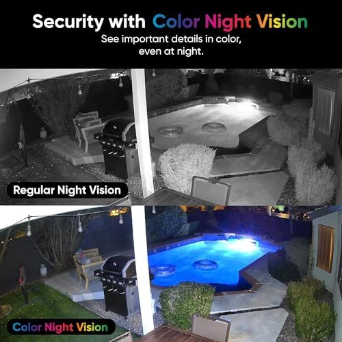 WYZE Cam v4 (Latest Model), 2.5K AI Security Camera, Indoor/Outdoor Cameras for Home Security, Baby Monitor & Pet Camera, Color Night Vision, No Subscription Required (2 Pack)