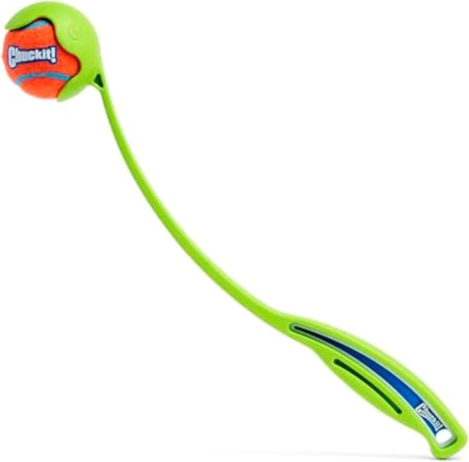Chuckit! Sport 14S Manual Ball Launcher for Small Dogs | Chuckit Sport 14S Ball Launcher: 14-In Manual Thrower with 2-In Ball, Fits Small Dogs up to 20 lbs