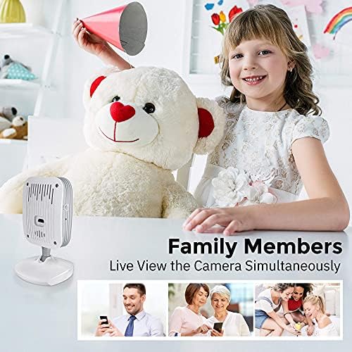 Hugolog Security Cameras for Home Security, WiFi Camera 1080P, Indoor Cameras with Motion Detection, Compatible with Alexa,2-Way Audio, USA Cloud Storage & SD Slot