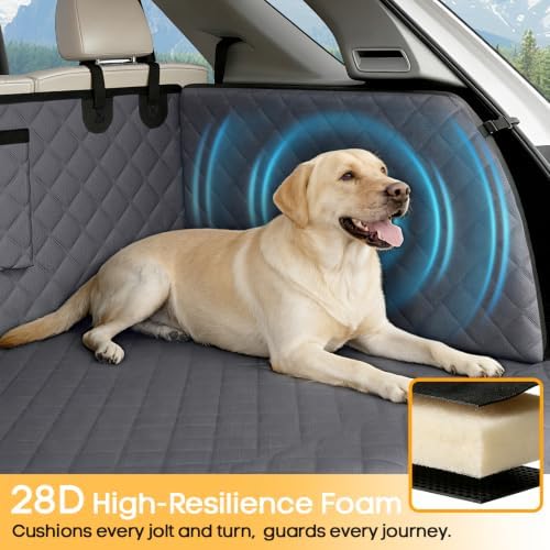 PETICON SUV Cargo Liner - Pet Trunk Cover with Cushioned Sides