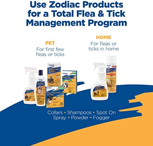 Zodiac Oatmeal Conditioning Shampoo for Dogs & Puppies 18 ounces, Small | Dog flea shampoo with aloe for dry skin, kills ticks and lice on contact