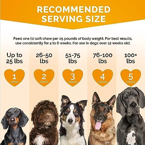 Itch Relief for Dogs - Allergy Chews for Dogs Anti Itch 120 Chews