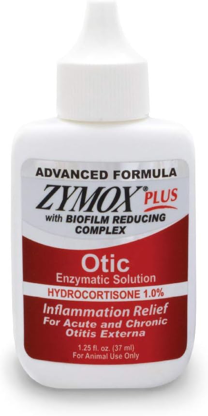 Zymox Advanced Formula Otic Plus Ear Solution, 1.25oz