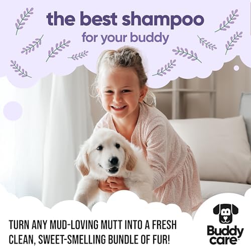 Calming & Deodorising Dog Shampoo by Buddycare | Lavender Scented | with Aloe Vera and Pro Vitamin B5 (50.72oz)