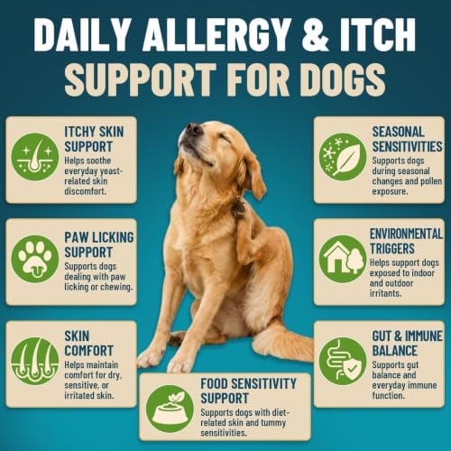 VICSOM Probiotics for Dogs Probiotic Chews, Gut & Immune Support, 200 Ct