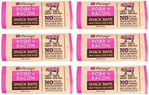 Etta Says! Pork & Bacon Meat Treats for Dogs - 6ct