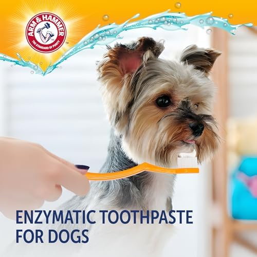 Arm & Hammer Complete Care Puppy Toothpaste, Peanut Butter, 6.2 Oz | Fluoride-free, non-toxic formula with baking soda and calcium controls tartar for growing puppies