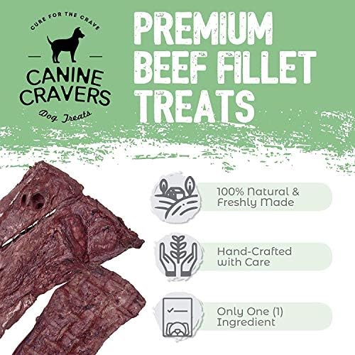 Canine Cravers Single Ingredient Dog Treats - Variety 3 Pack