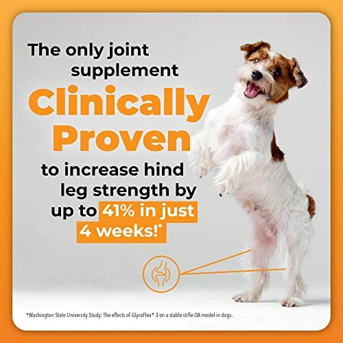 VetriScience GlycoFlex Plus Hip and Joint Supplement Chews for Dogs and Composure Calming Chews