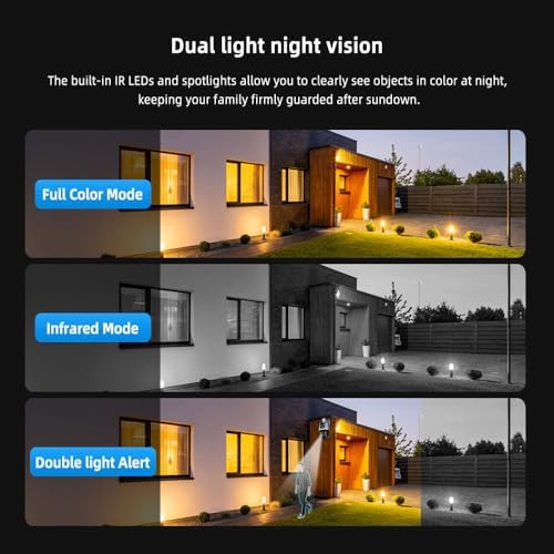 V380pro WiFi 2.5Inch PTZ SC03-W Black 4MP Security CCTV Wireless IP Security Dual Lens PTZ Camera