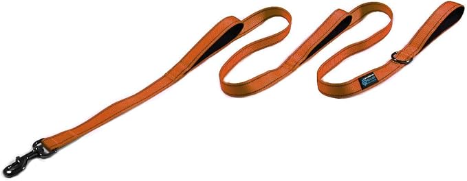 Max and Neo Triple Handle Reflective Traffic Dog Leash (Orange)