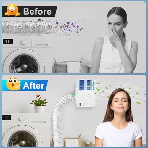 Indoor Dryer Vent Kit for Electric Dryer, 3-in-1 Dryer Vent Box