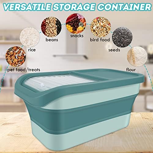 Pet Food Storage Containers, 13lb, Green