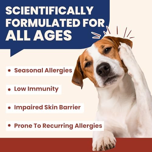 Pet Allergy Relief Chewable Tablets,500count Natural Collagen Drops Dual-Action Formula Joint Health Care with Colostrum Probiotics