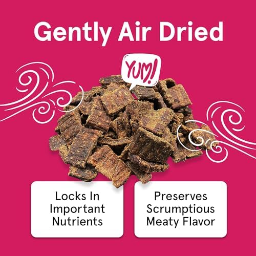 Real Meat Dog Treats - 12oz Bag of Bite-Sized Air-Dried Lamb & Venison Jerky for Dogs - Grain-Free Jerky Dog Treats With 95% Quality, Free-Range, Grass Fed Lamb & Venison - All-Natural Dog Treats