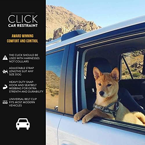 EzyDog Click Dog Seat Belt Car Restraint, 17-26in