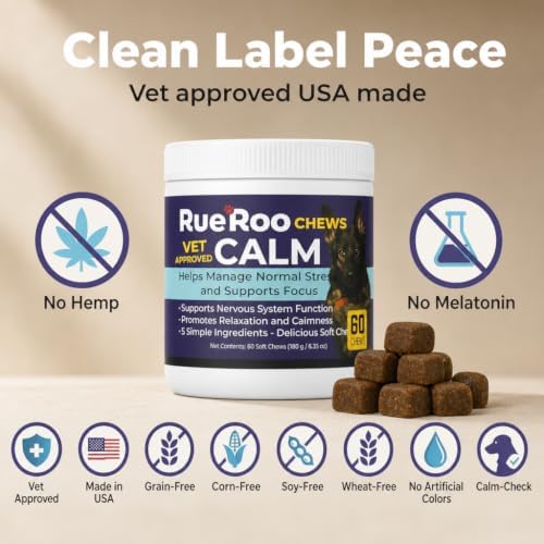 Dog Calming Soft Chews, L-Theanine, 60-Pack, 60 Ct