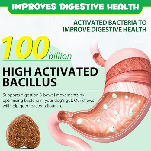 Probiotics for Dogs (Duck 30PCS), Probiotic Chews for Dogs with Digestive Enzymes, Dog Probiotics for Yeast, Itchy Skin, Anti Diarrhea, Gut Digestive Health, Allergy & Immune Support - for All Breeds