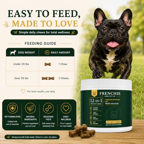Frenchie Health Co 12-in-1 Daily Health Chews