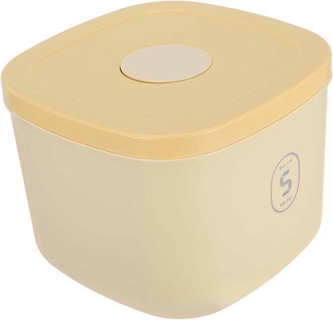 COHEALI Airtight Vacuum Sealed Dog Food Storage Container Large Capacity Plastic Cat Food Bin, Large, Yellow