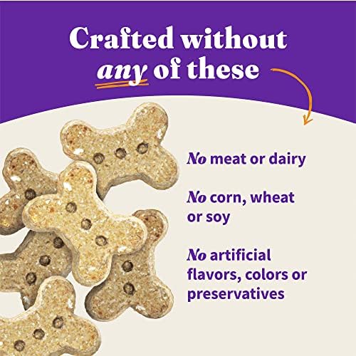 Halo Holistic Plant-Based Dog Treats, Variety Pack, 8 oz Bag, 3-Pack