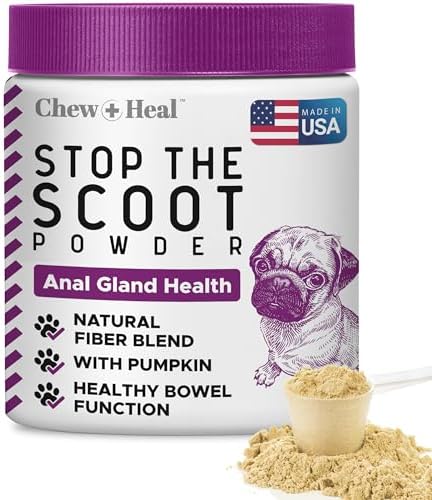 Dog Fiber Supplement Powder - Anal Gland Support for Dogs, 5.4 oz