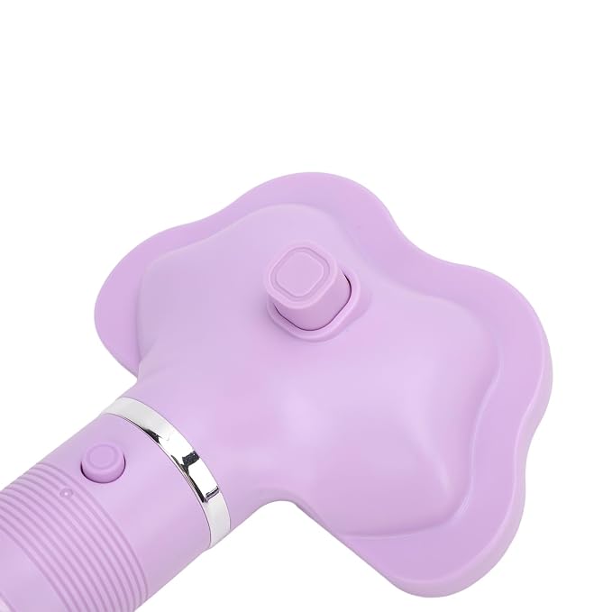 Pet Hair Dryer with Slicker Brush, 2 in 1 Quiet Dog Blower Grooming Dryer, 3 Speed Settings & Adjustable Temperature, Home Grooming Furry Drying for Small Large Cat Dog (US)