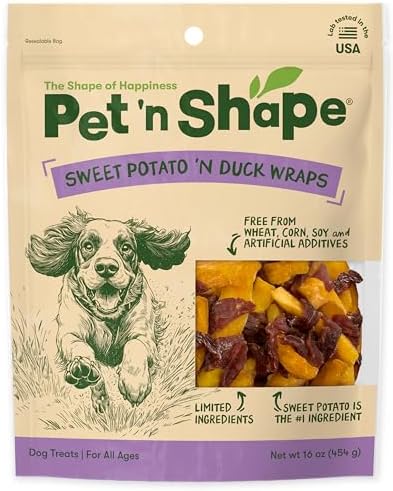 Pet 'n Shape Sweet Potato Chews Jerky Dog Treats - 16 Ounce
